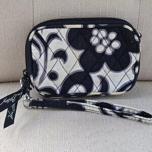 Vera Bradly Women Coin Purse Mini wristlet Wallet Mini Black/White